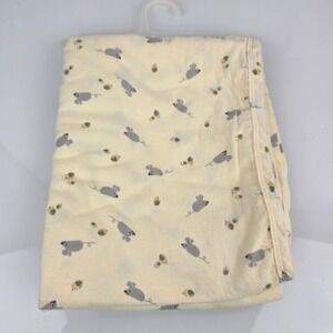 Old Navy Newborn Essentials Mouse Acorn Baby Cotton Receiving Blanket Cream 2007